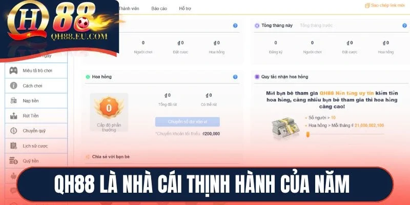 QH88 là nhà cái thịnh hành của năm