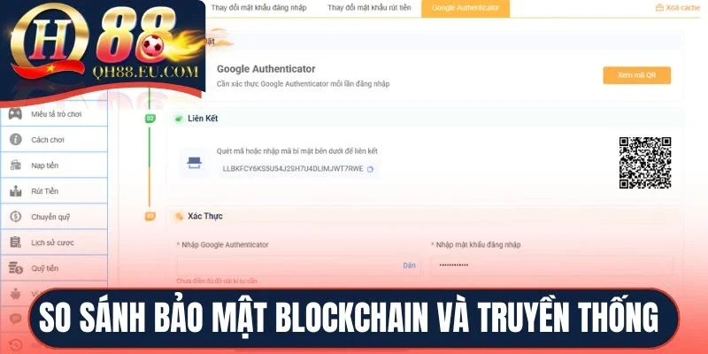 So sánh bảo mật Blockchain và truyền thống