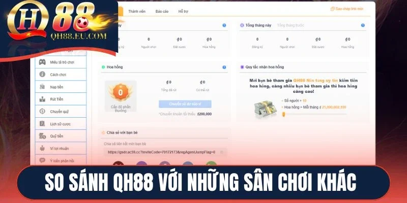 So sánh QH88 với những sân chơi khác