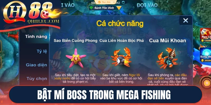 Bật mí boss trong siêu phẩm Mega Fishing