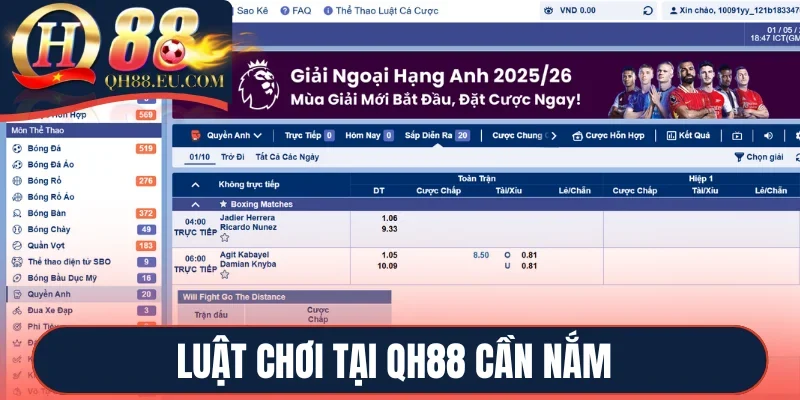 Luật chơi tại QH88 cần nắm 