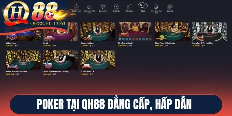 Poker QH88 nhận được nhiều lời khen