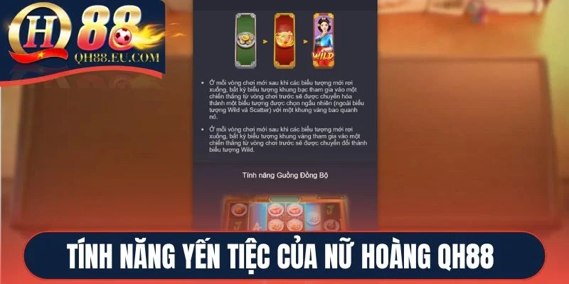 Tính năng trong Yến tiệc của nữ hoàng QH88